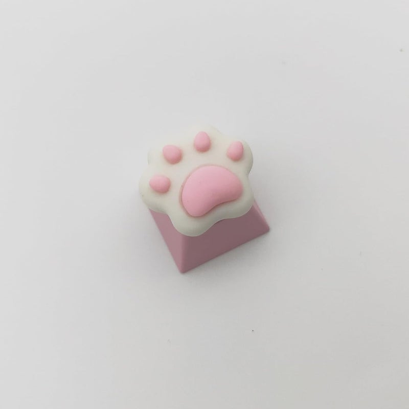 Elacgap Personalized Cute Pink Keycap Handmade OEM Profile DIY Custom Keycap for Mechanical Keyboard MX Switch (Cat Paw) - Image 5